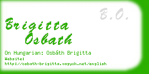 brigitta osbath business card